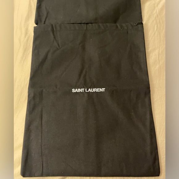 (2) New Saint Laurent Black Dust Bags 15”X 12” - Picture 2 of 5